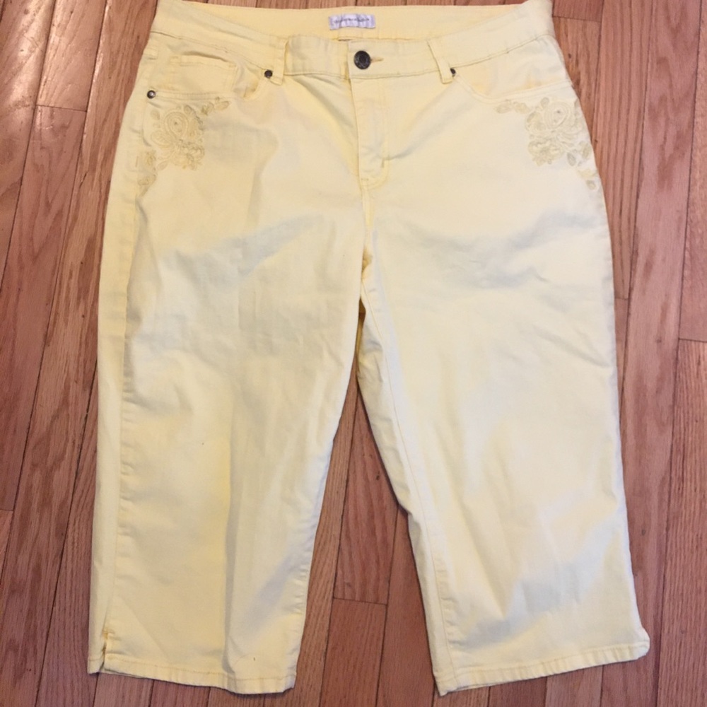 Yellow Capri Pants